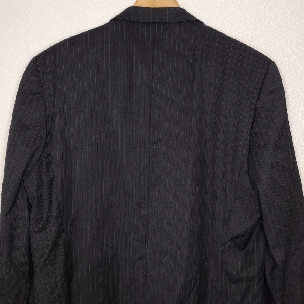 Burberry Men's 100% Wool Pinstripe Business Office Button Sport Coat Blazer Sz44